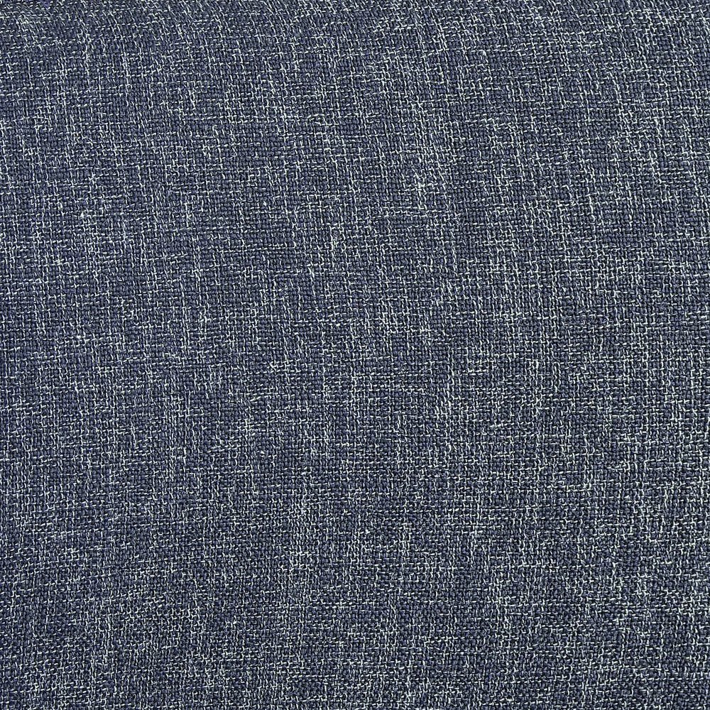 Gramercy Blue Linen Textured Fabric Stool. Picture 7