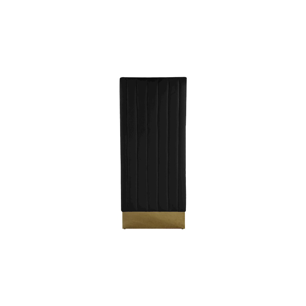Porsha Black Velvet Dining Chair, Set of 2. Picture 3