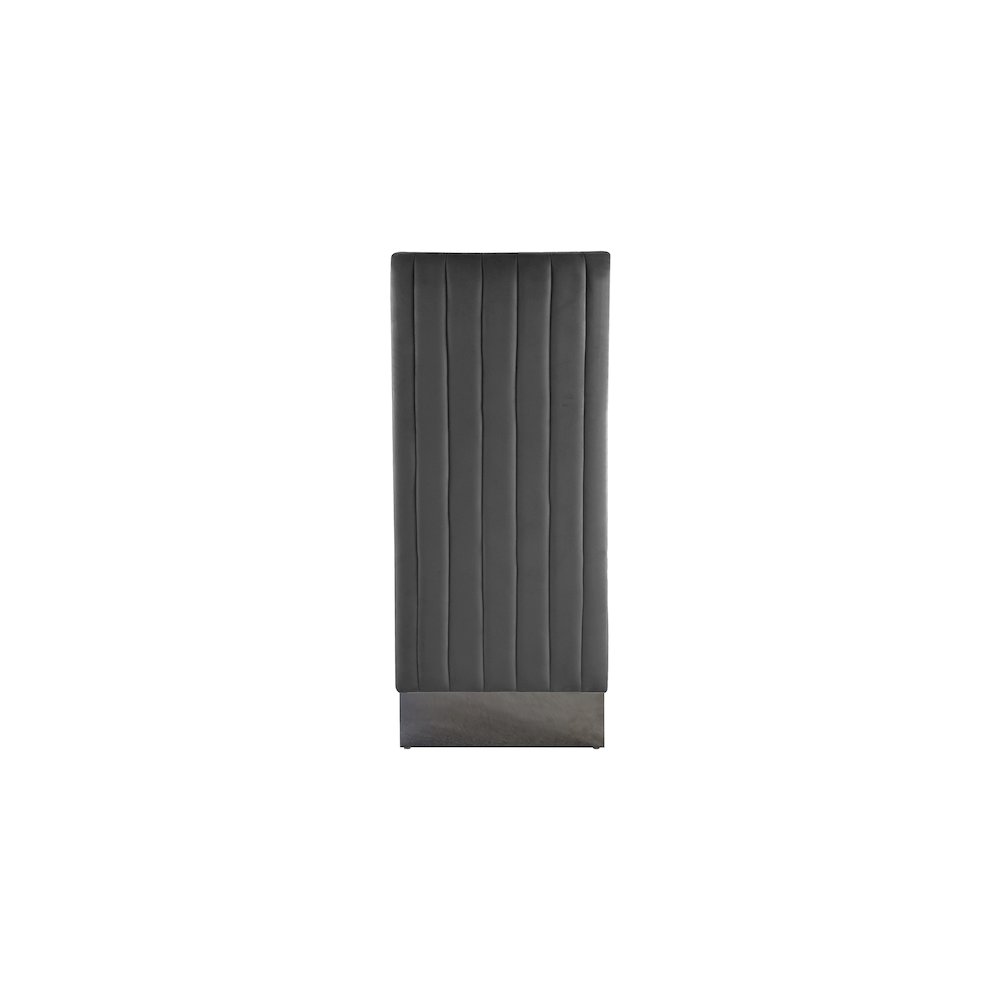 Porsha Grey Velvet Dining Chair, Set of 2. Picture 3
