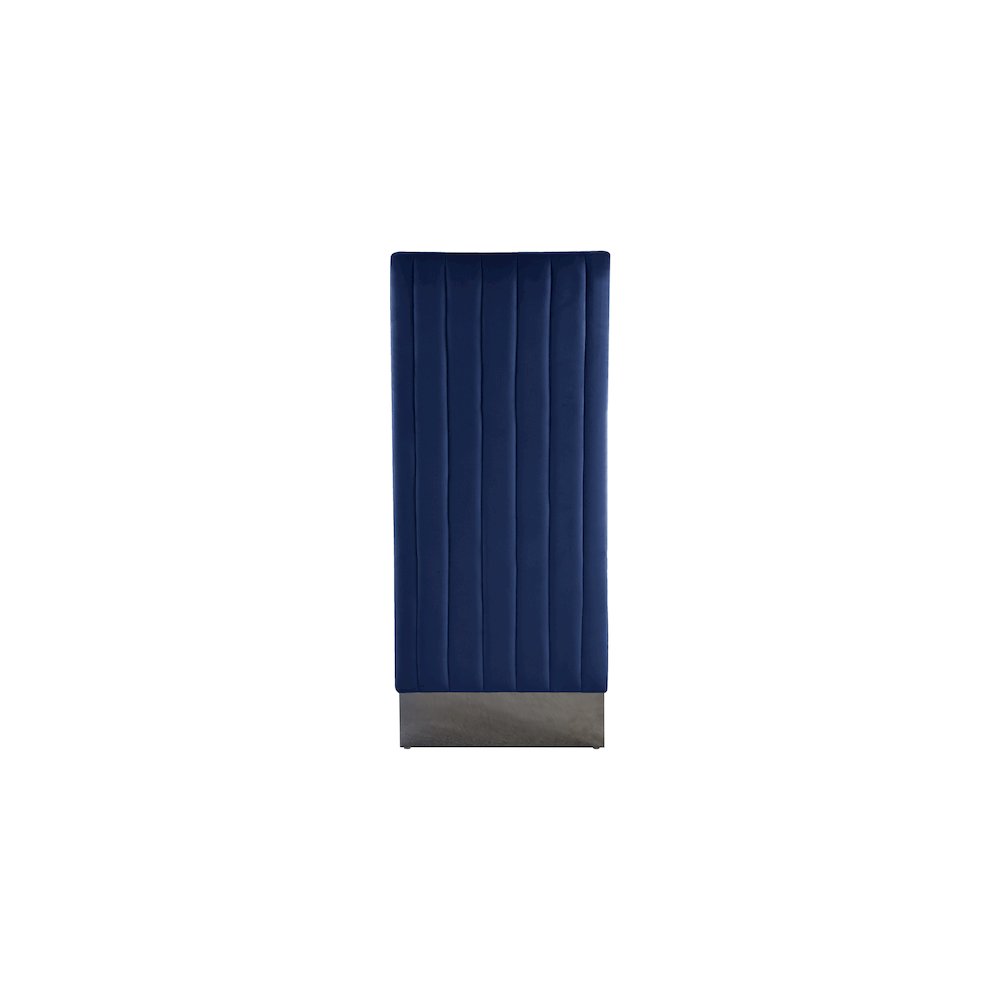 Porsha Navy Velvet Dining Chair, Set of 2. Picture 3