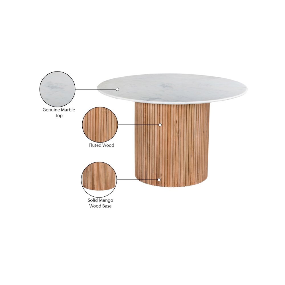 Oakhill Natural Dining Table. Picture 10