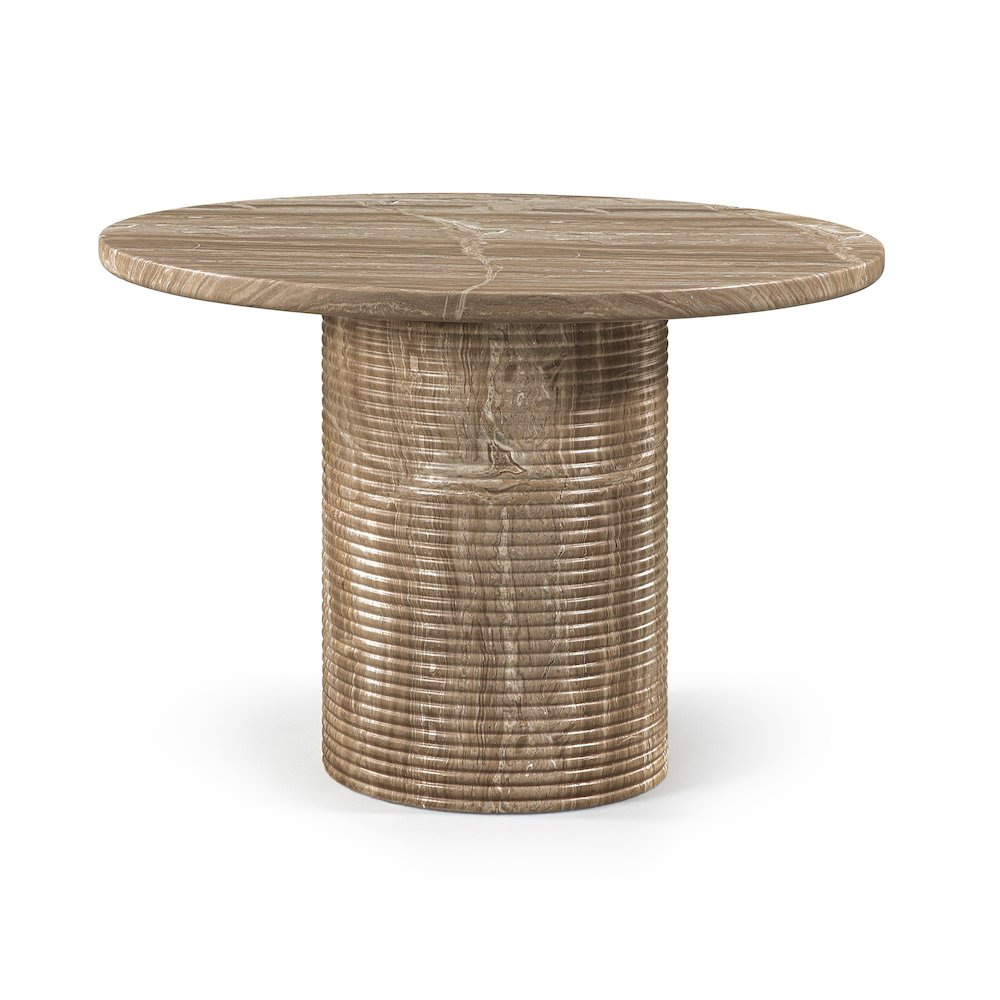 Rapallo 43" Beige Concrete Indoor/Outdoor Dining Table. Picture 1