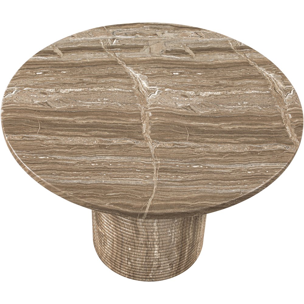 Rapallo 43" Beige Concrete Indoor/Outdoor Dining Table. Picture 4
