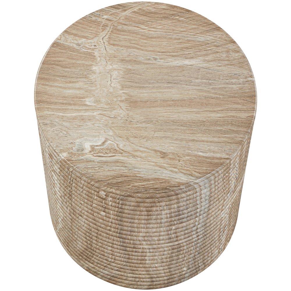 Rapallo Beige Concrete Indoor/Outdoor End Table. Picture 4