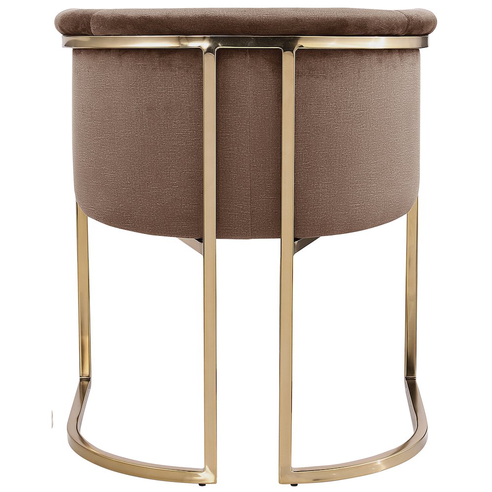 Tierra Brown Velvet Dining Chair. Picture 2