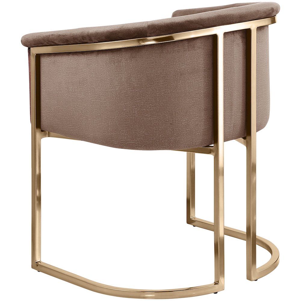 Tierra Brown Velvet Dining Chair. Picture 5