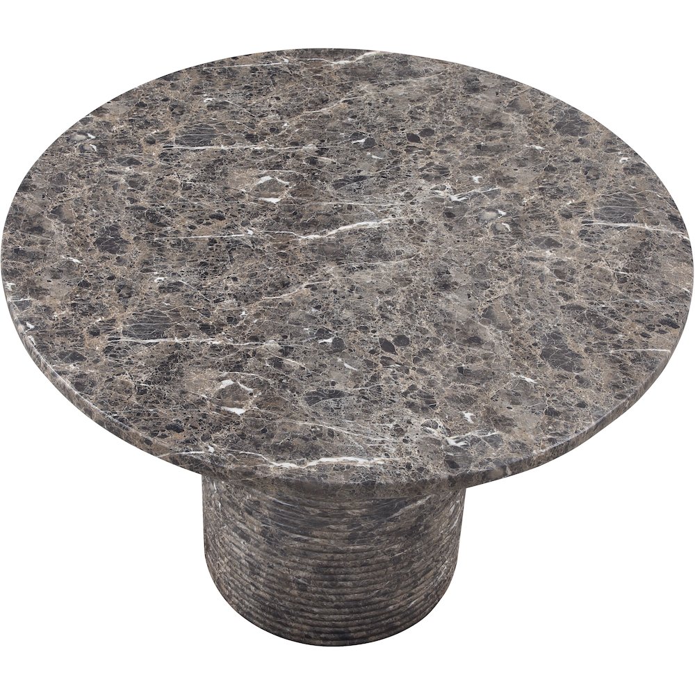 Rapallo 43" Brown Concrete Indoor/Outdoor Dining Table. Picture 4
