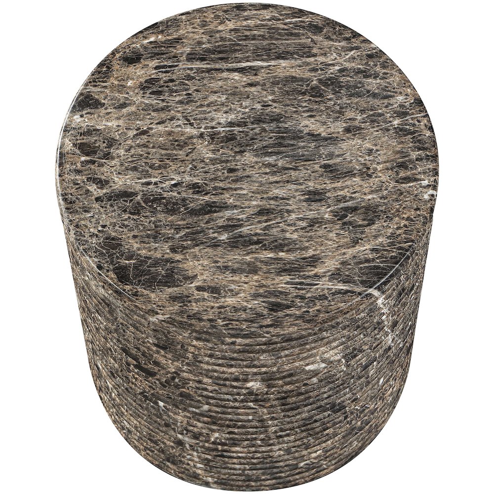 Rapallo Brown Concrete Indoor/Outdoor End Table. Picture 4