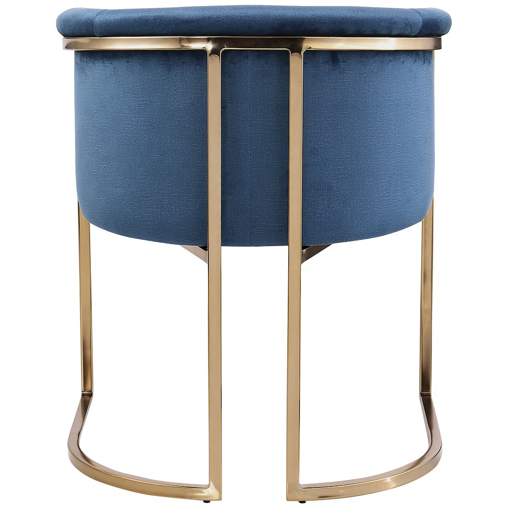 Tierra Navy Velvet Dining Chair. Picture 2