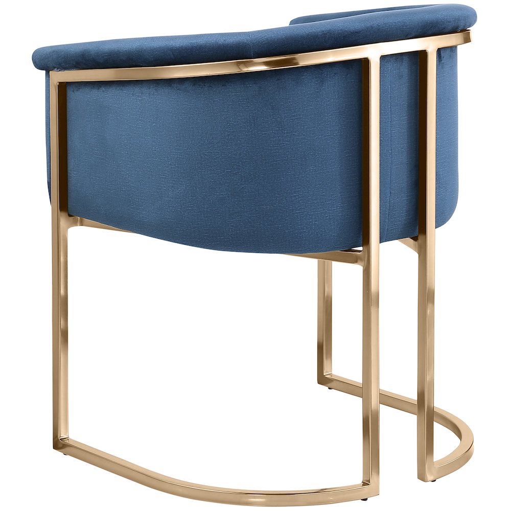 Tierra Navy Velvet Dining Chair. Picture 5