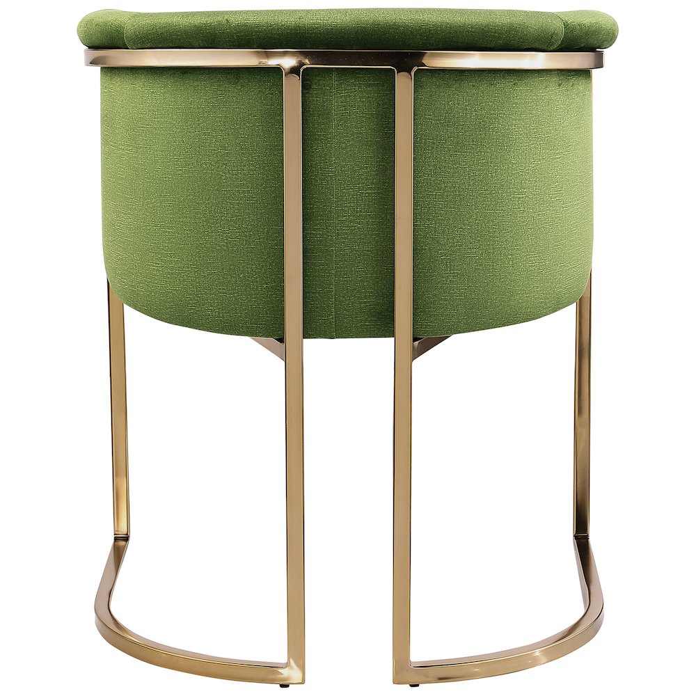 Tierra Olive Velvet Dining Chair. Picture 2