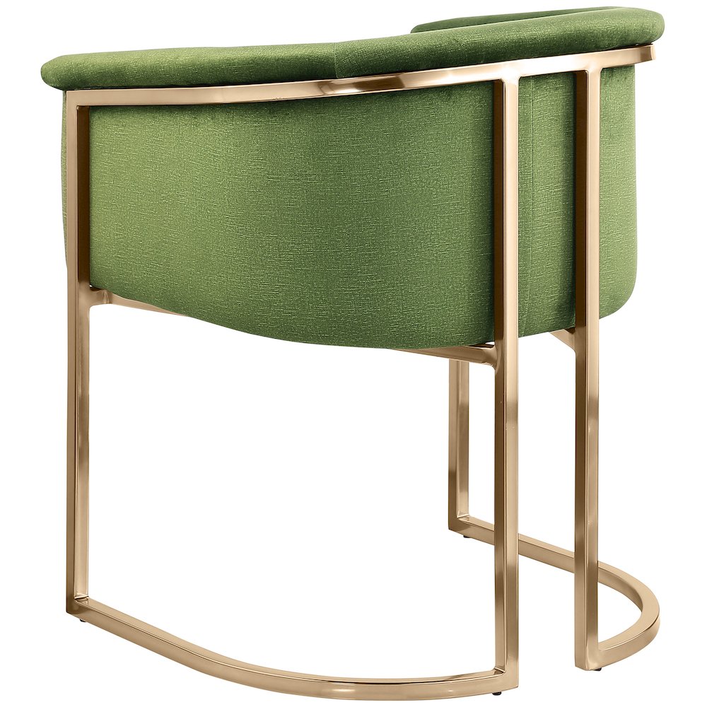Tierra Olive Velvet Dining Chair. Picture 5