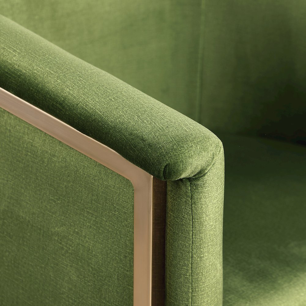 Tierra Olive Velvet Dining Chair. Picture 6