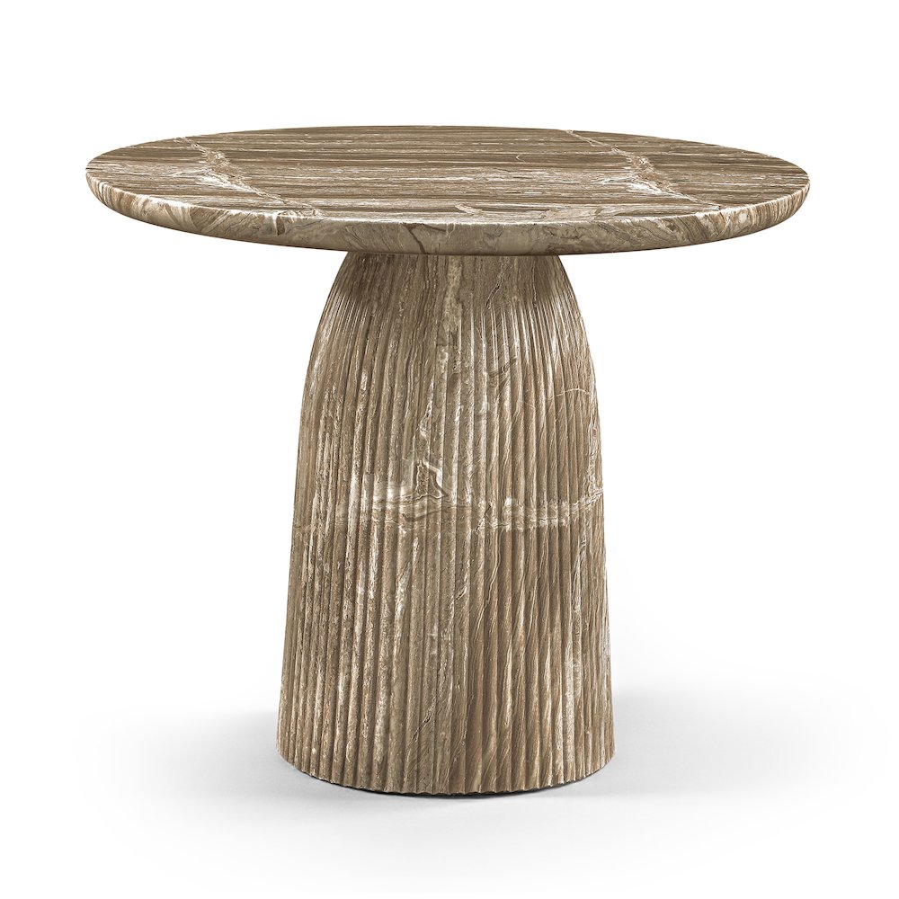Venosa 36" Beige Concrete Indoor/Outdoor Dining Table. Picture 1