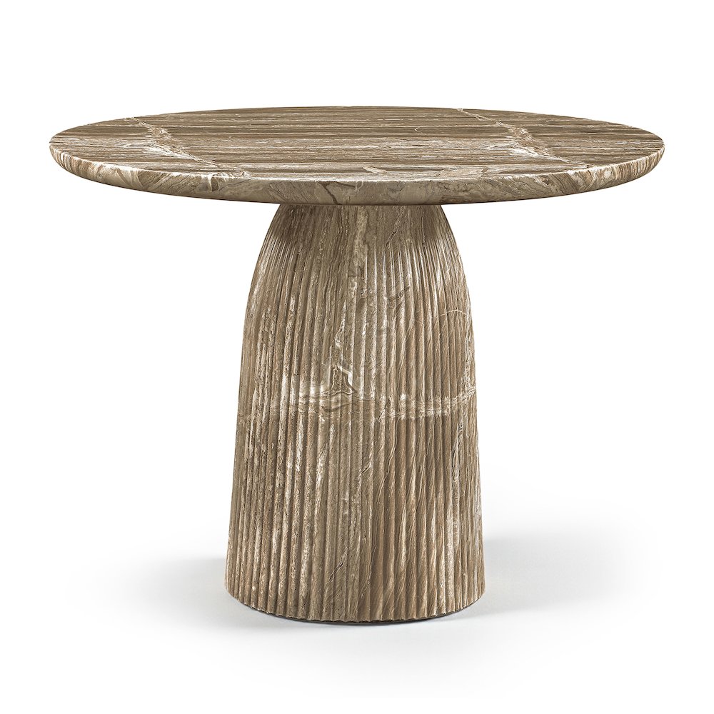 Venosa 42" Beige Concrete Indoor/Outdoor Dining Table. Picture 1