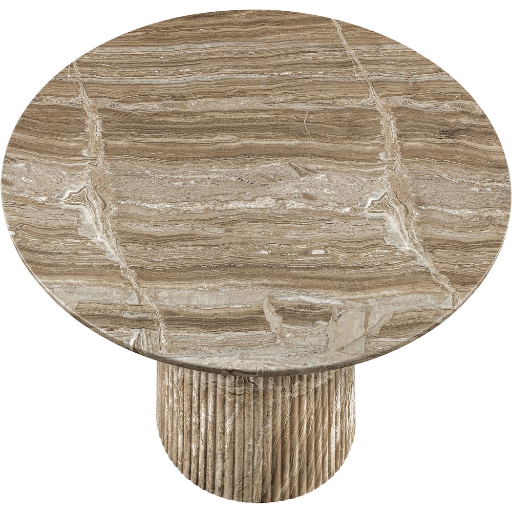 Venosa 42" Beige Concrete Indoor/Outdoor Dining Table. Picture 4