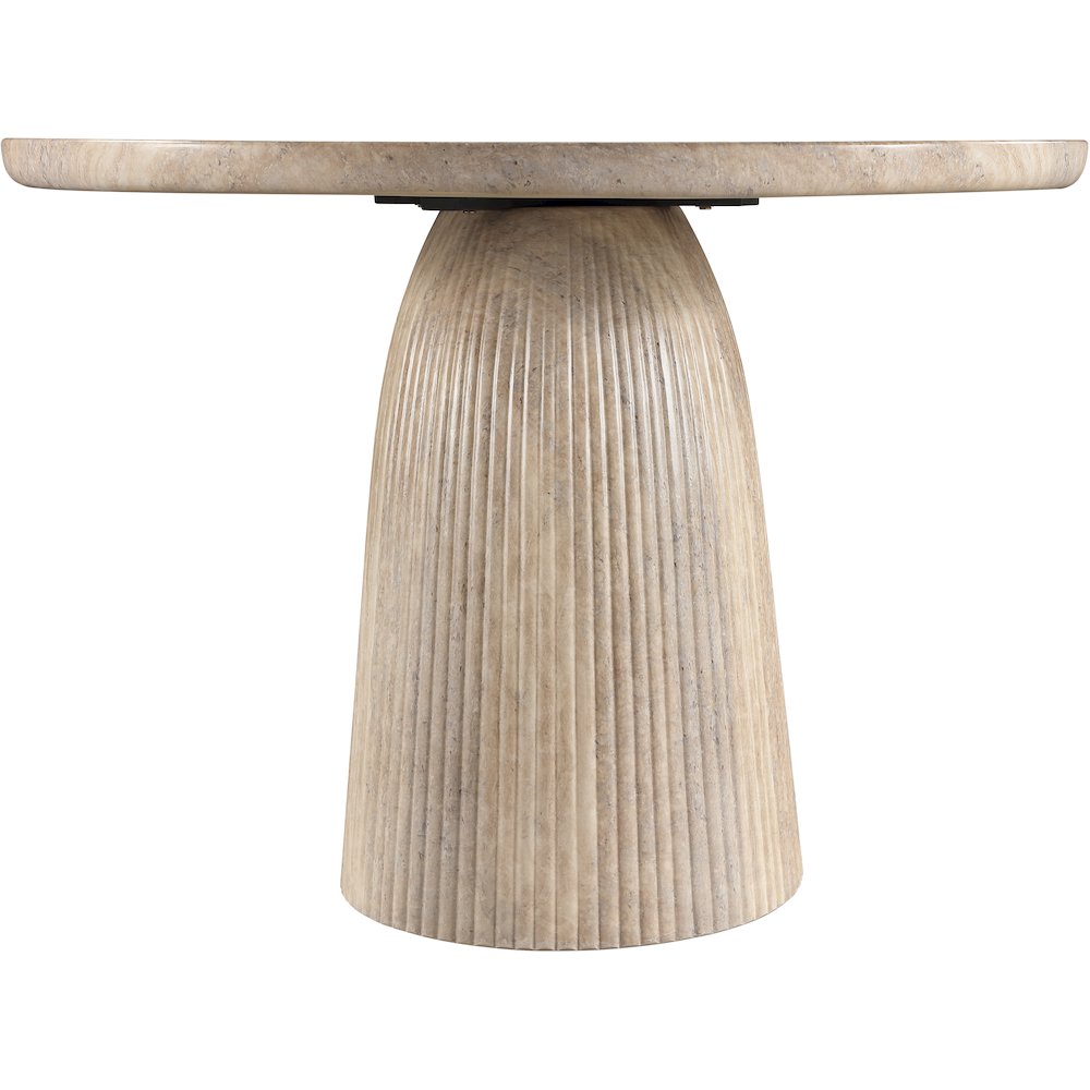 Venosa 42" Travertine Concrete Indoor/Outdoor Dining Table. Picture 3