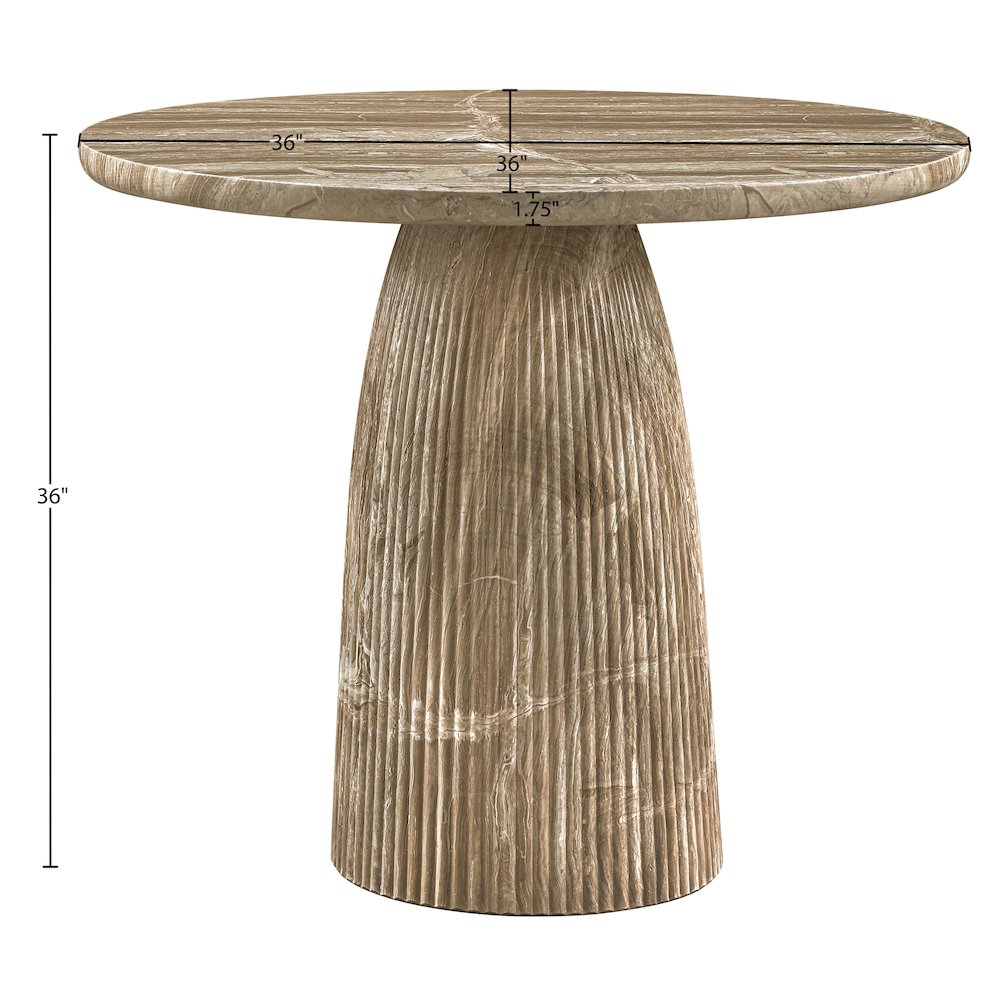 Venosa Beige Concrete Indoor/Outdoor Counter Height Table. Picture 6