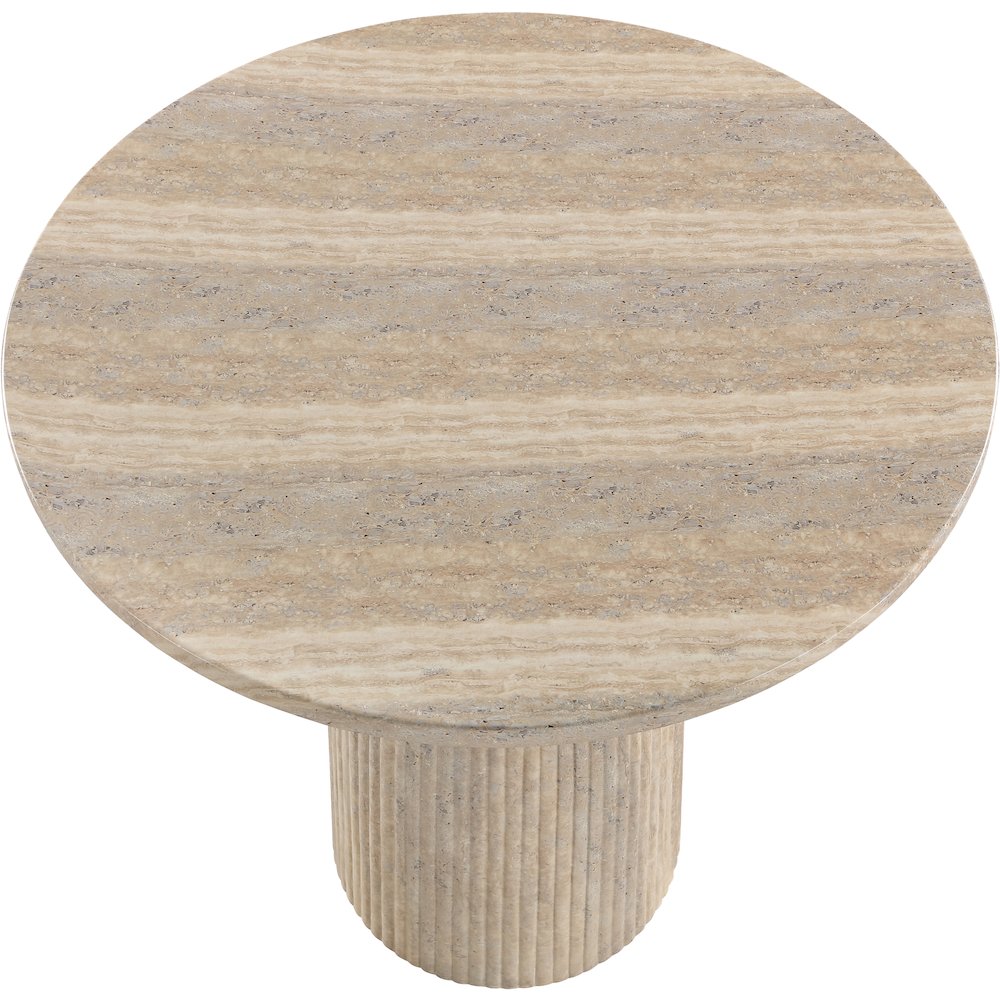Venosa Travertine Concrete Indoor/Outdoor Counter Height Table. Picture 4