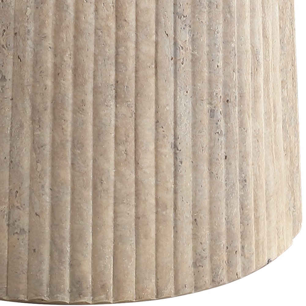 Venosa Travertine Concrete Indoor/Outdoor Counter Height Table. Picture 5