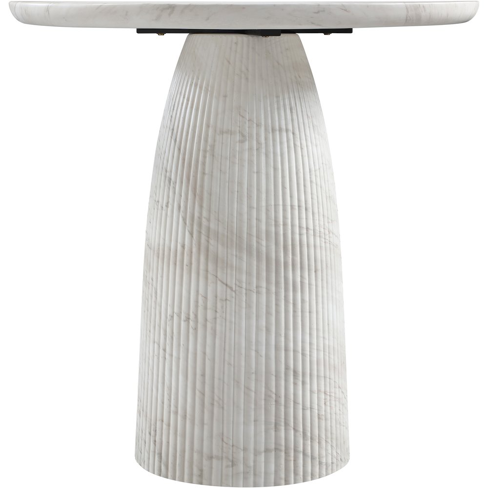 Venosa White Concrete Indoor/Outdoor Counter Height Table. Picture 3