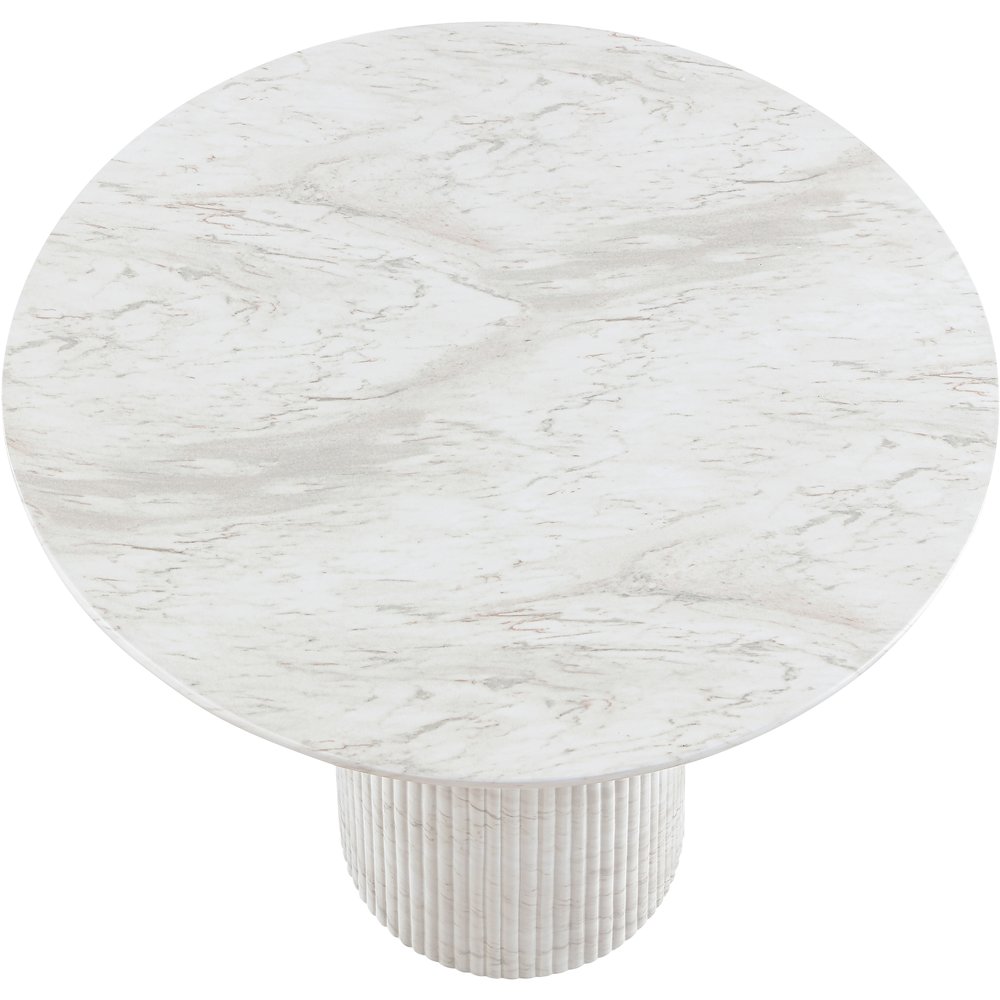 Venosa White Concrete Indoor/Outdoor Counter Height Table. Picture 4