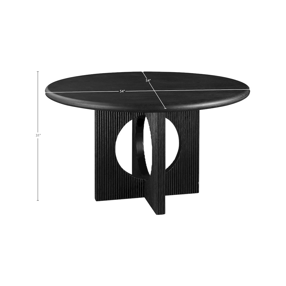 Rivas Black Dining Table. Picture 5