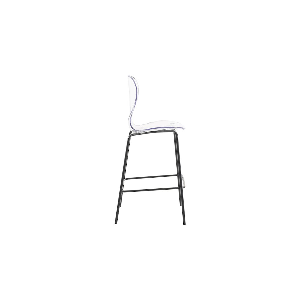 Clarion Matte Black Stool, Set of 2. Picture 3