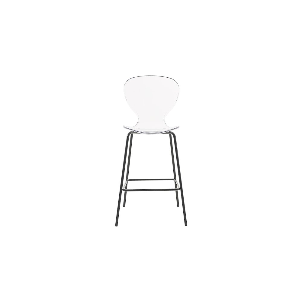 Clarion Matte Black Stool, Set of 2. Picture 4