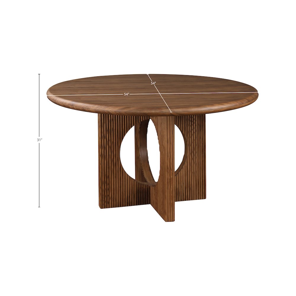 Rivas Walnut Dining Table. Picture 5