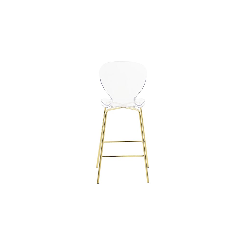 Clarion Gold Metal Stool, Set of 2. Picture 2
