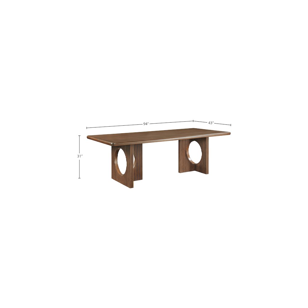 Rivas Walnut Dining Table. Picture 6