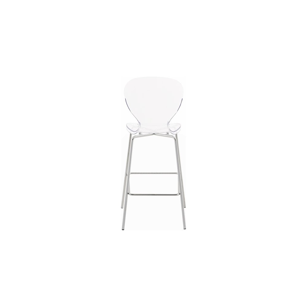 Clarion Chrome Metal Stool, Set of 2. Picture 2