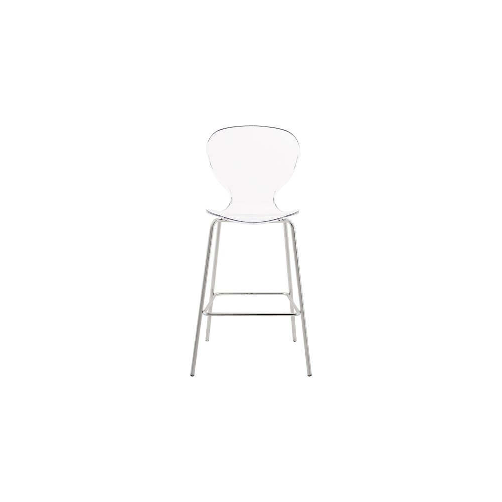 Clarion Chrome Metal Stool, Set of 2. Picture 4