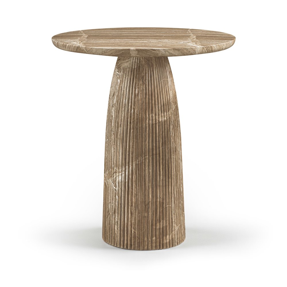 Venosa Beige Concrete Indoor/Outdoor Bar Table. Picture 1