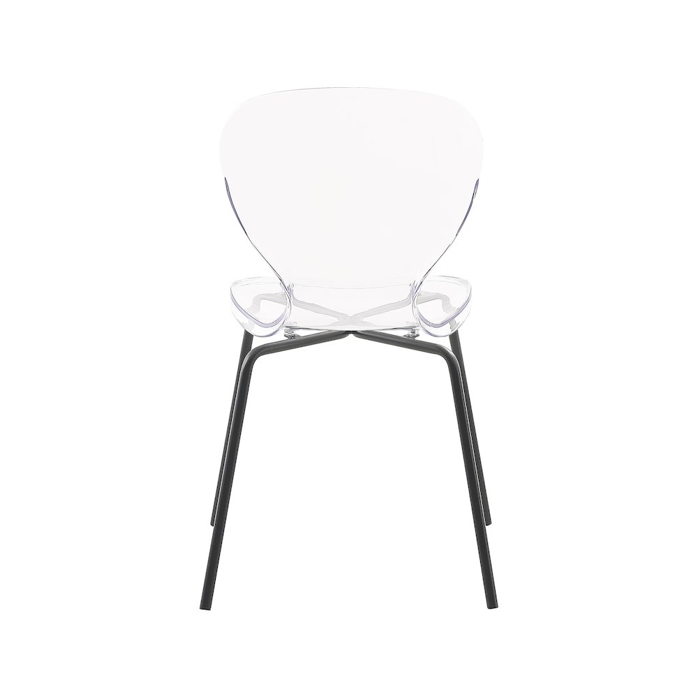 Clarion Matte Black Dining Chair, Set of 2. Picture 2