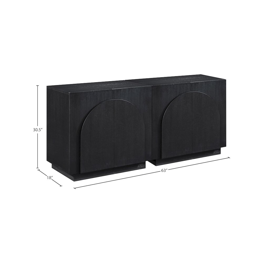 Navona Black Sideboard/Buffet. Picture 9