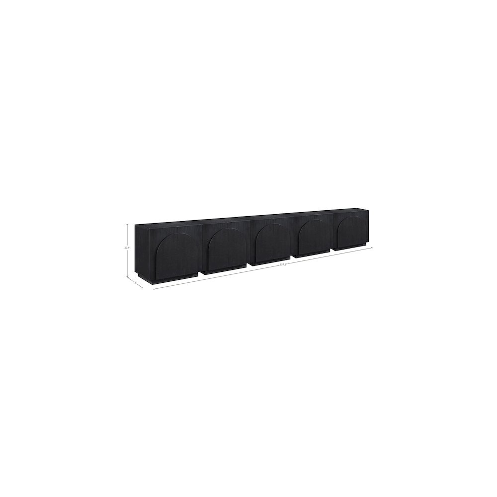 Navona Black Sideboard/Buffet. Picture 9