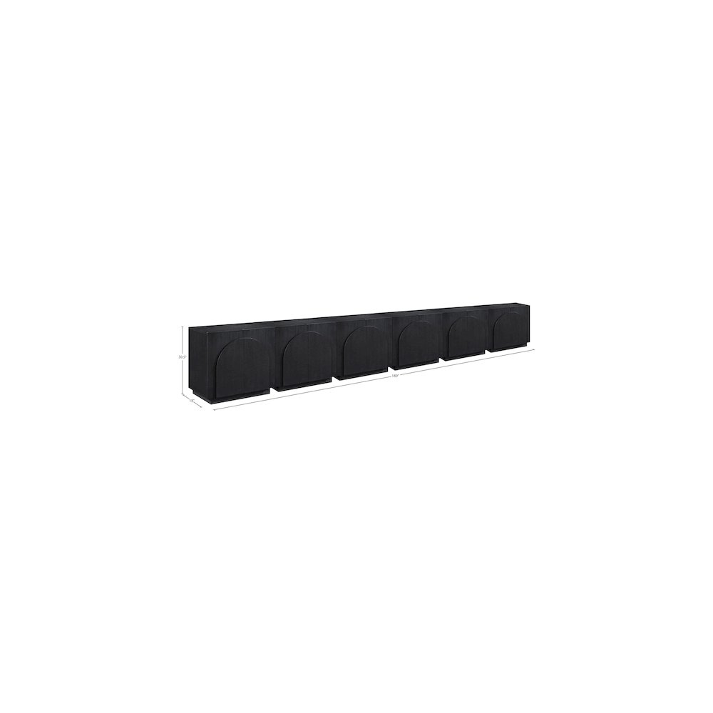 Navona Black Sideboard/Buffet. Picture 9
