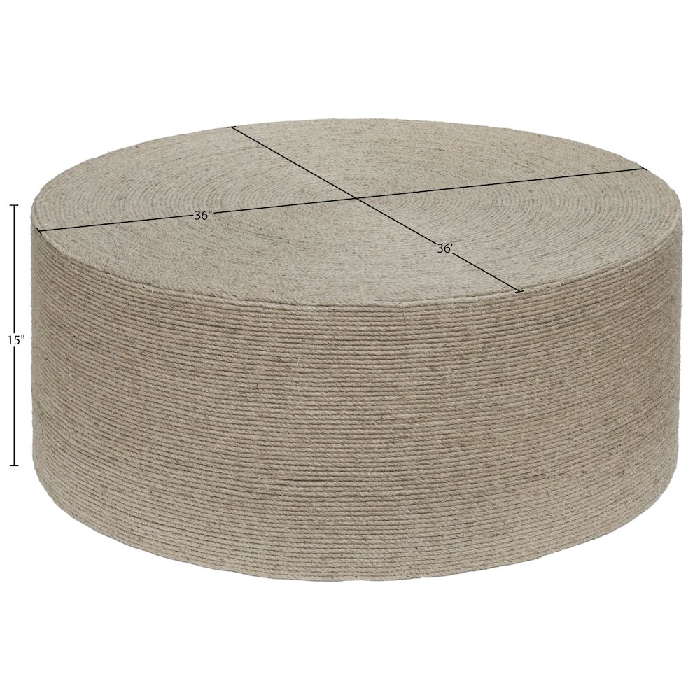 Meadow Natural Jute Coffee Table. Picture 6