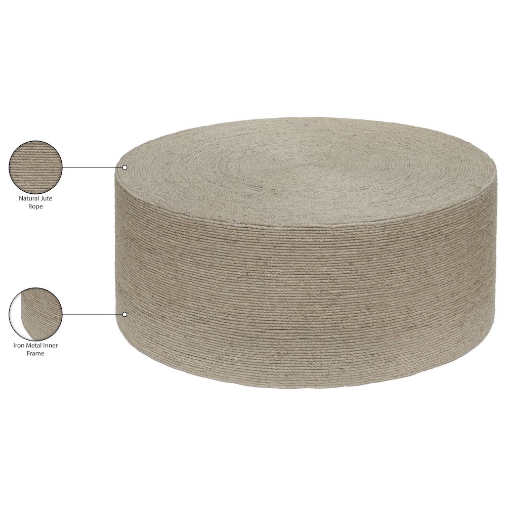 Meadow Natural Jute Coffee Table. Picture 7