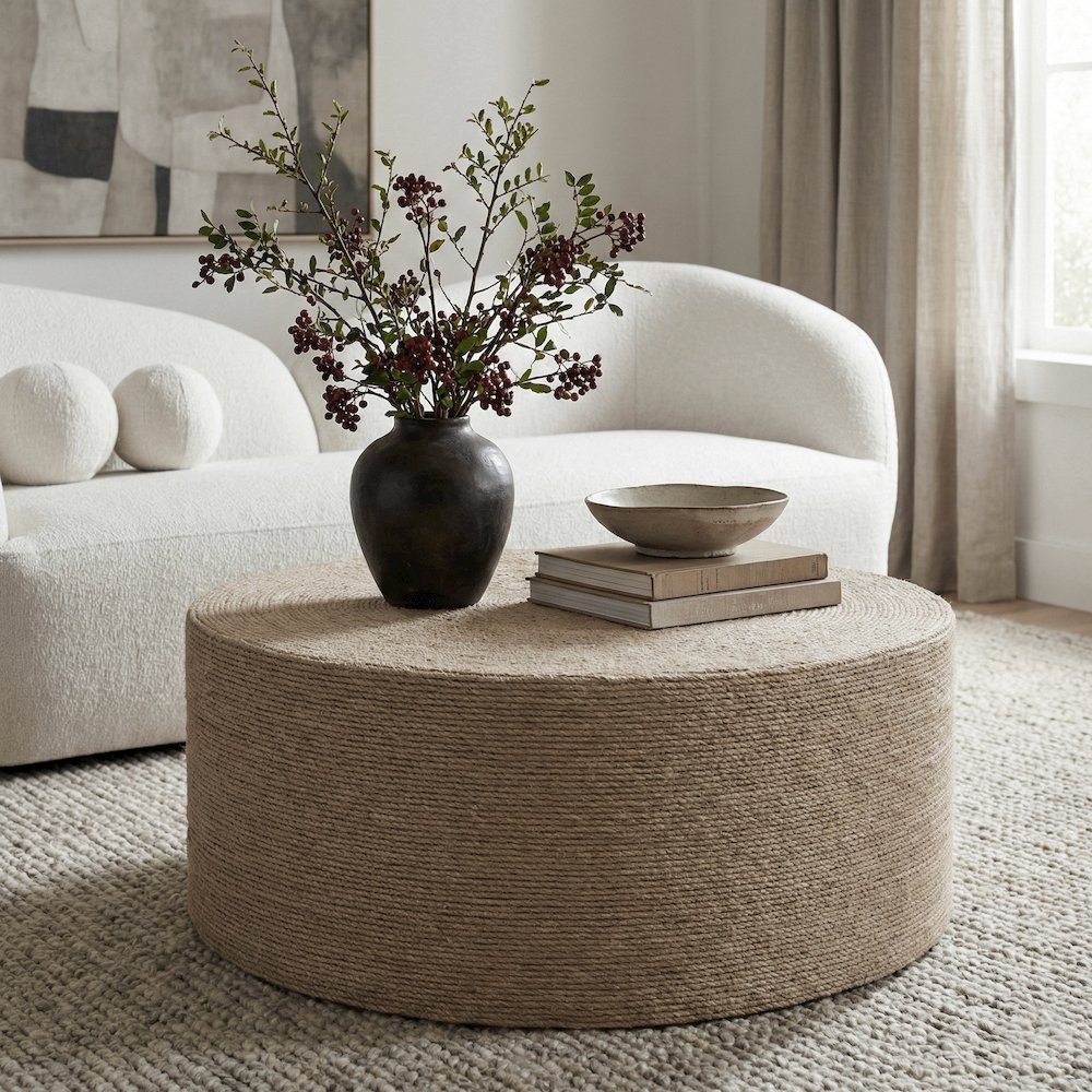 Meadow Natural Jute Coffee Table. Picture 2