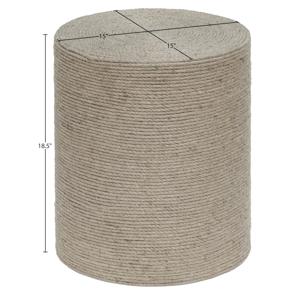 Meadow Natural Jute End Table. Picture 5