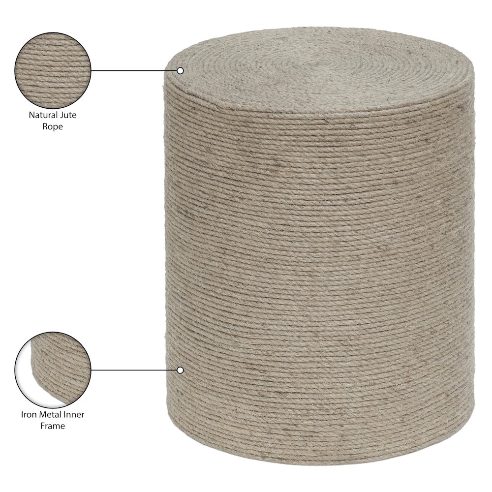Meadow Natural Jute End Table. Picture 6
