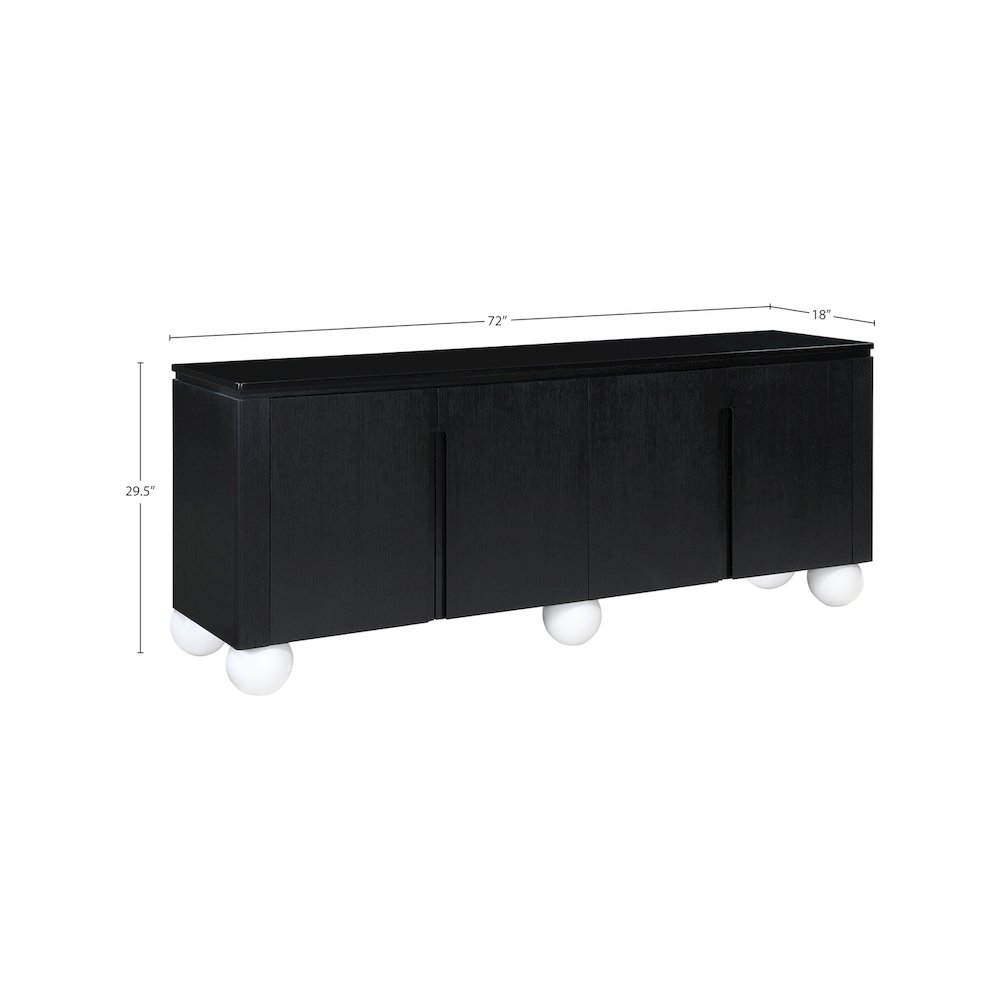 Cardiff Black Sideboard/Buffet. Picture 10