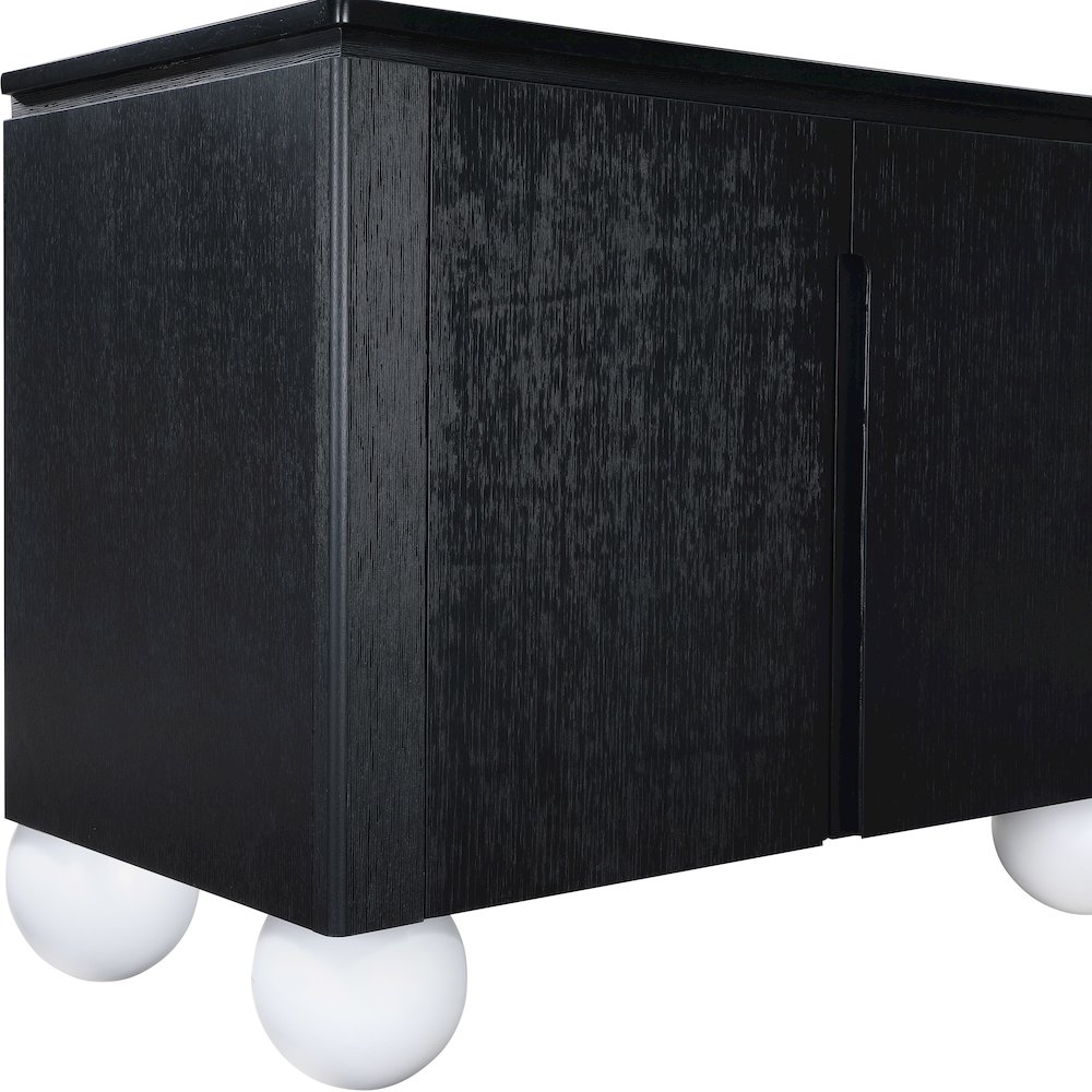 Cardiff Black Sideboard/Buffet. Picture 8