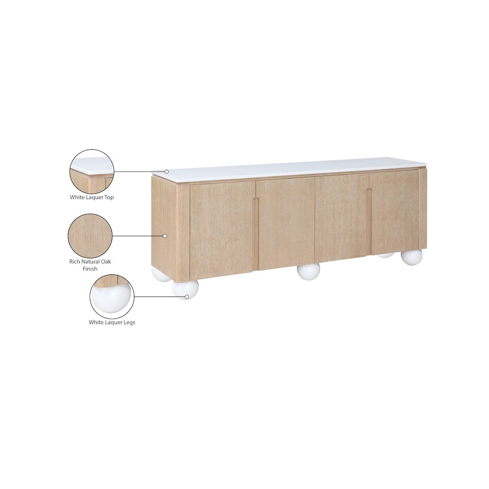 Cardiff Natural Sideboard/Buffet. Picture 11
