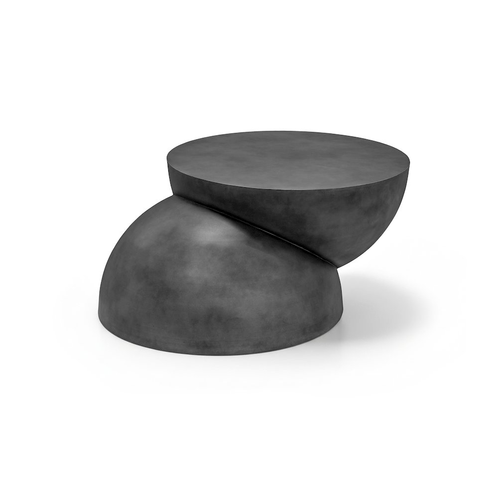 Boulder Black Iron Coffee Table. Picture 1