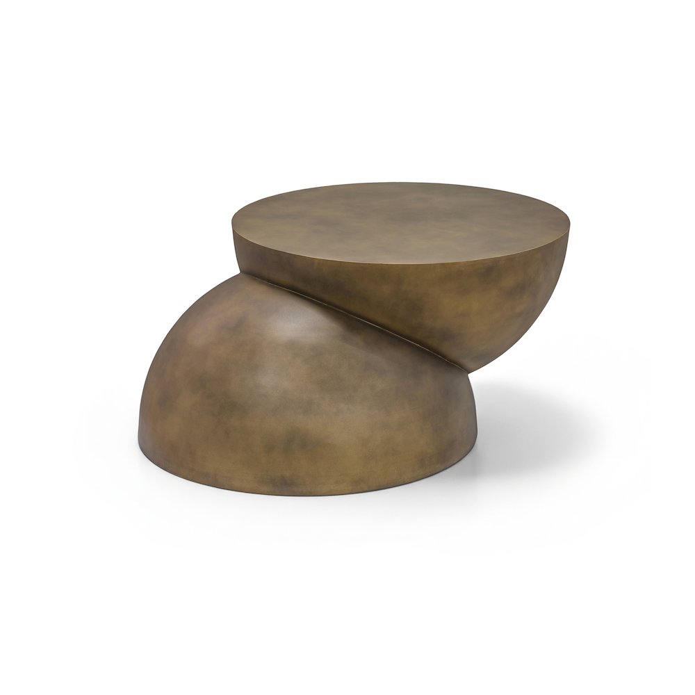 Boulder Gold Iron Coffee Table. Picture 1