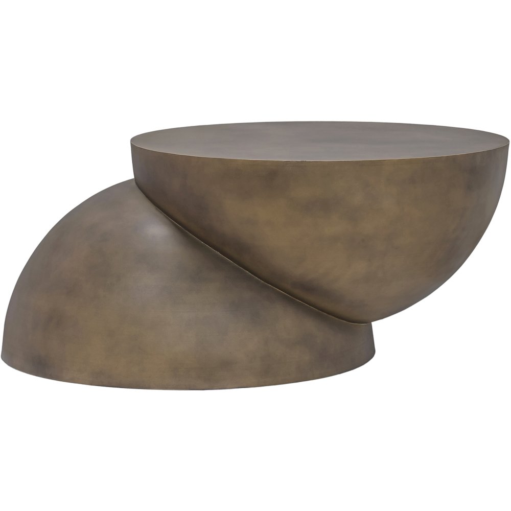 Boulder Gold Iron Coffee Table. Picture 3